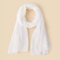 Essential Hijab | Georgette | Sweet White - EvaanThreads