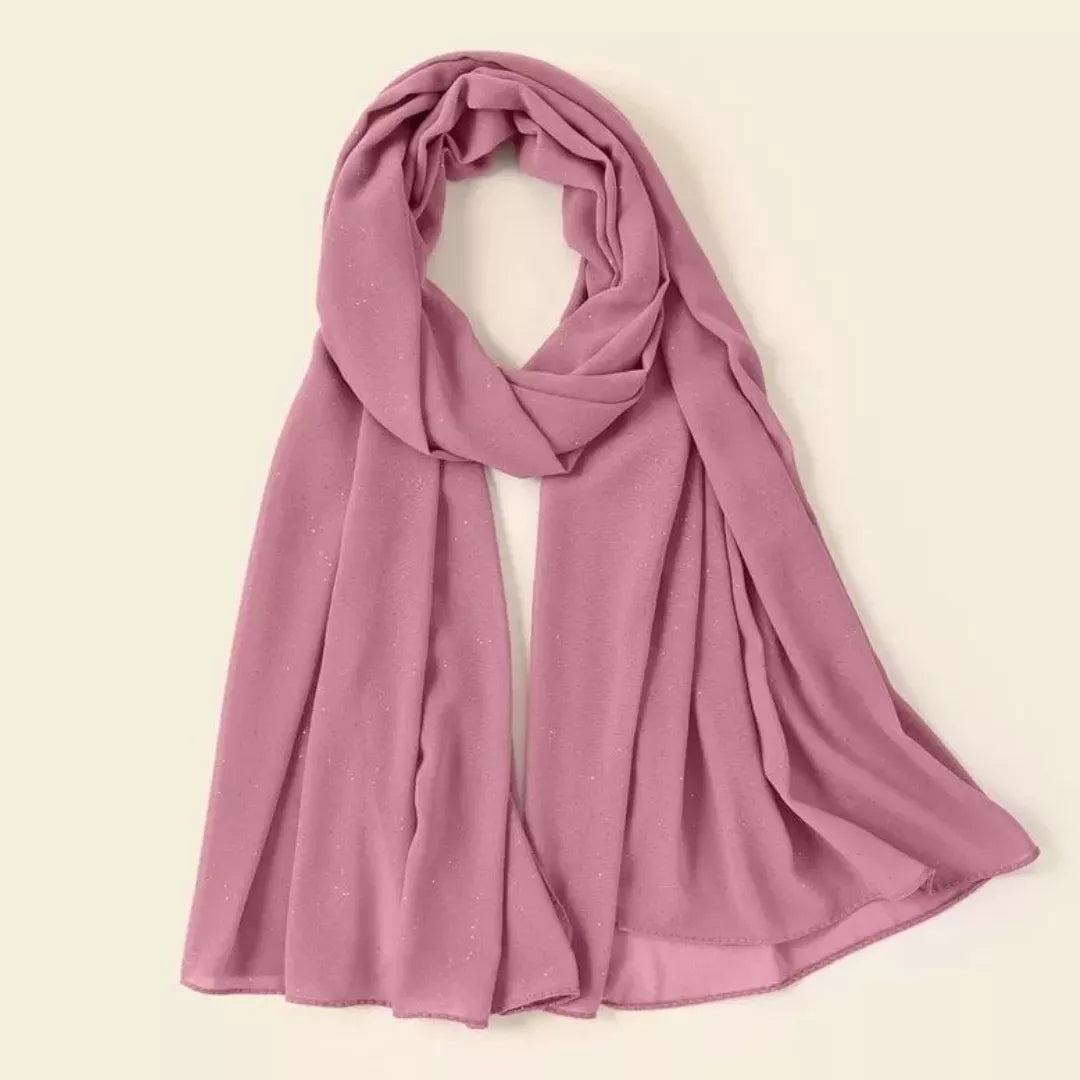 Essential Hijab | Georgette | Rose Gold - EvaanThreads