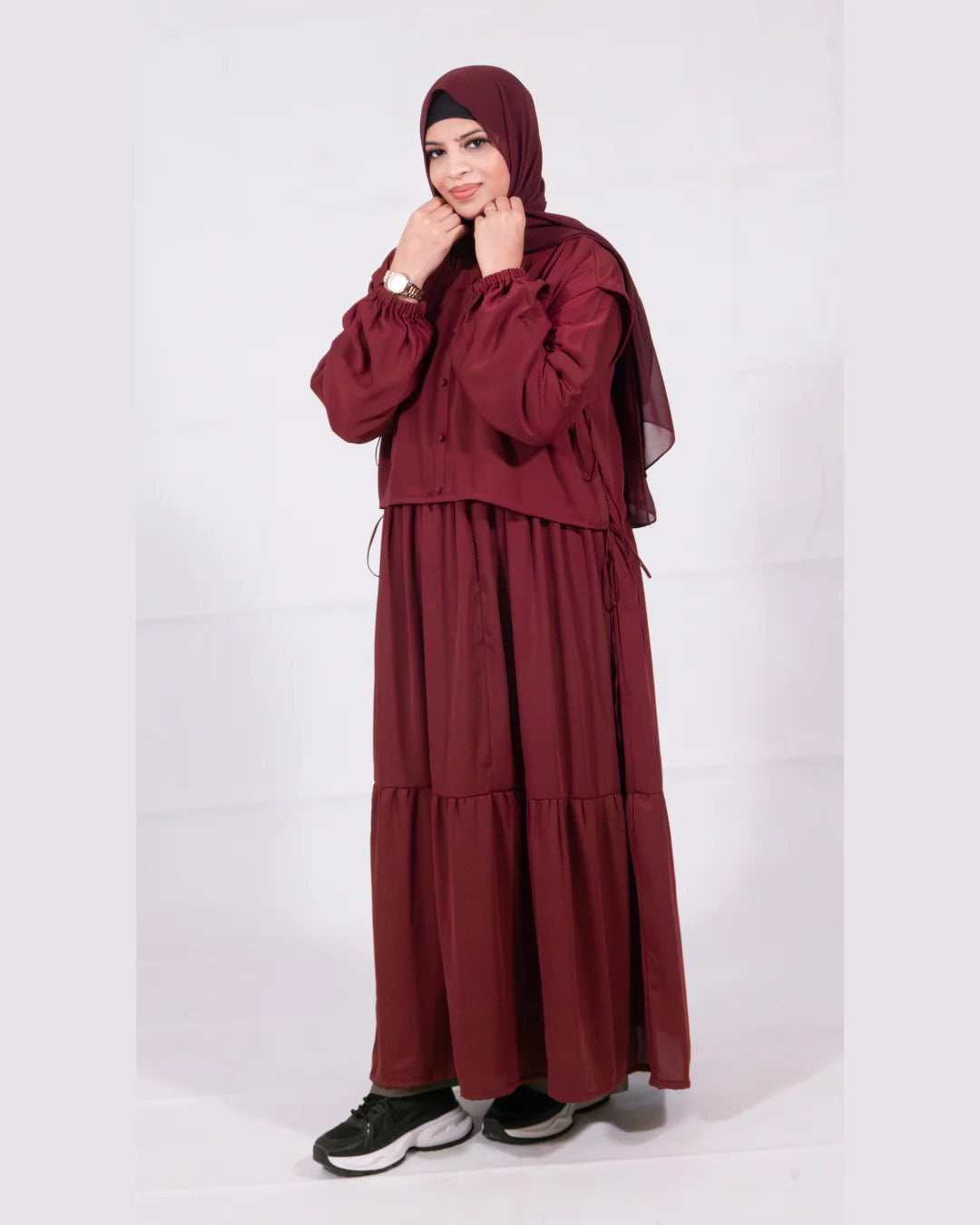Cedar |  Coati Abaya | Deep Ruby
