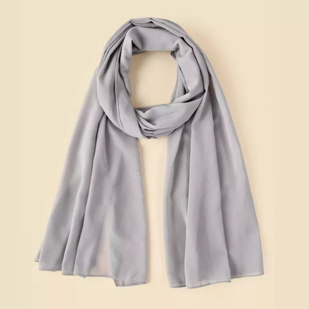 Essential Hijab | Georgette | Sweet Gray - EvaanThreads