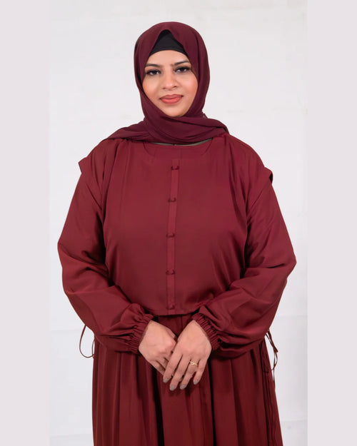 Cedar |  Coati Abaya | Deep Ruby