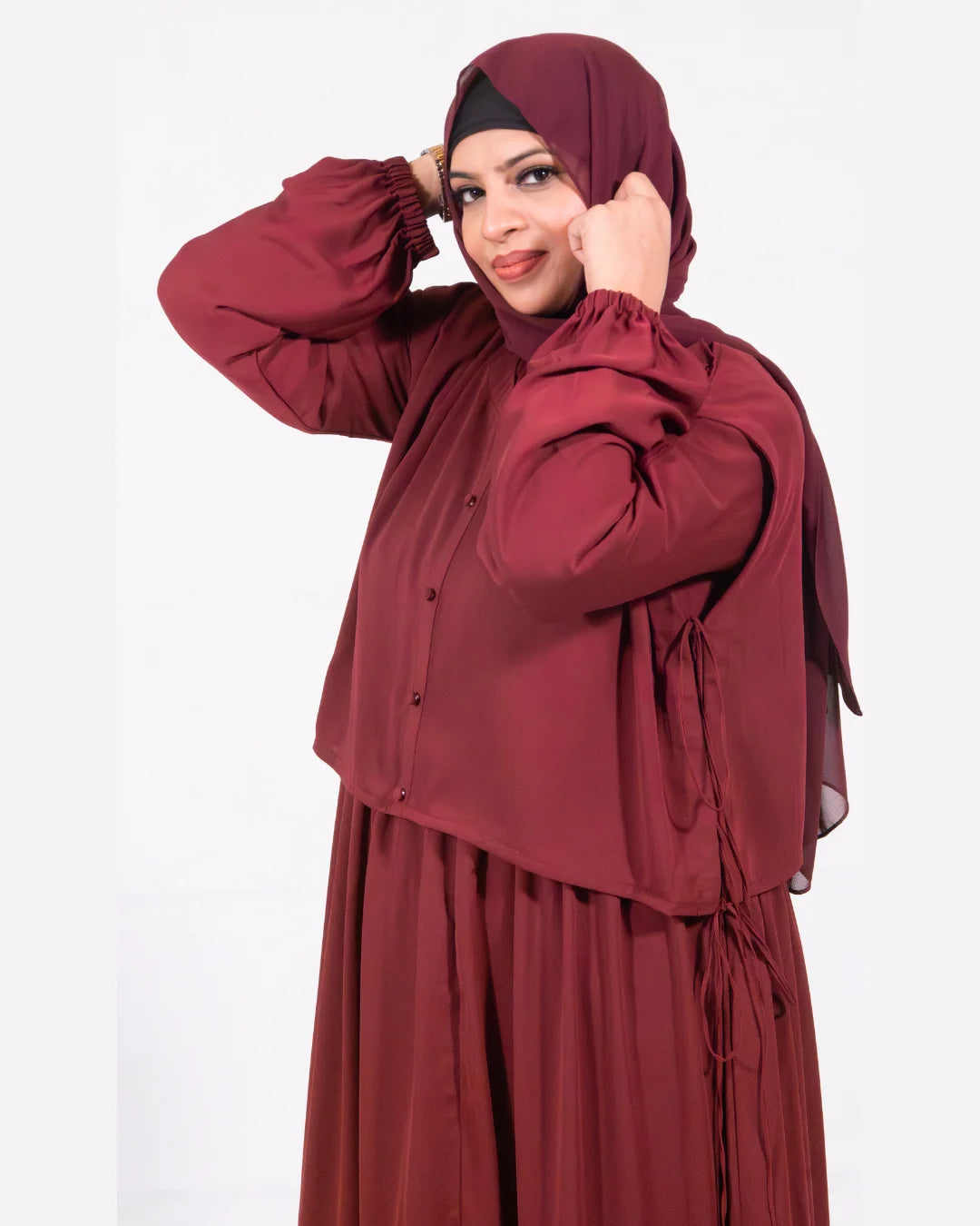 Cedar |  Coati Abaya | Deep Ruby