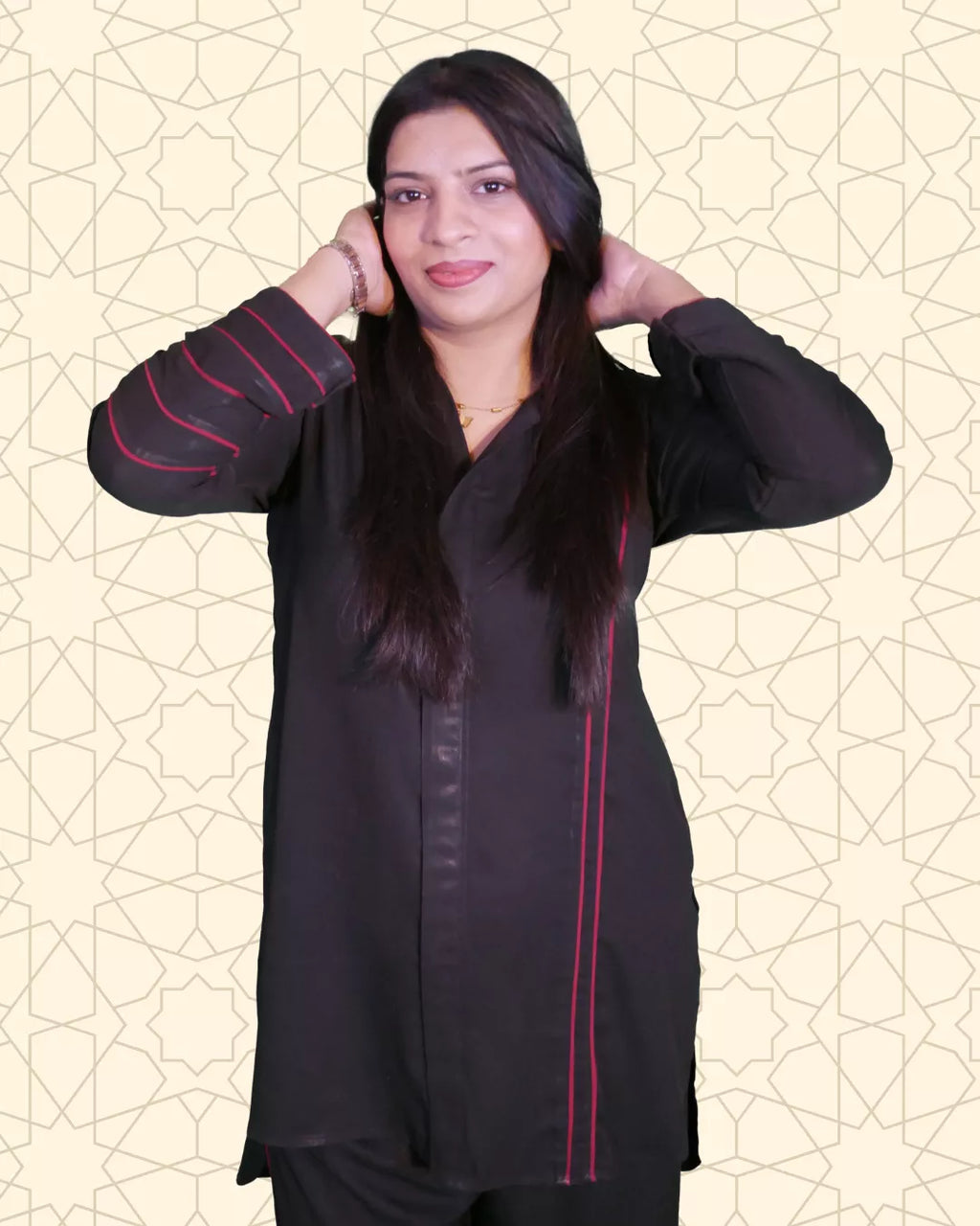 Rogue | Elegant Co-ord Set | 2 Piece Black - EvaanThreads